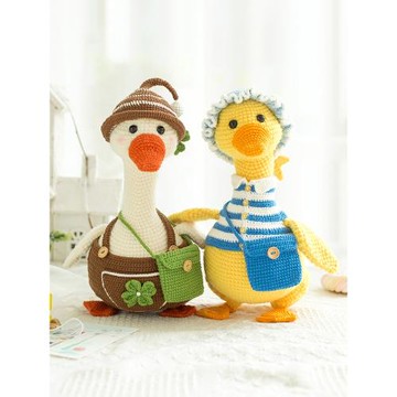 新媽咪手作久久陪伴大玩偶手工制作diy鉤針編織毛線團材料包預