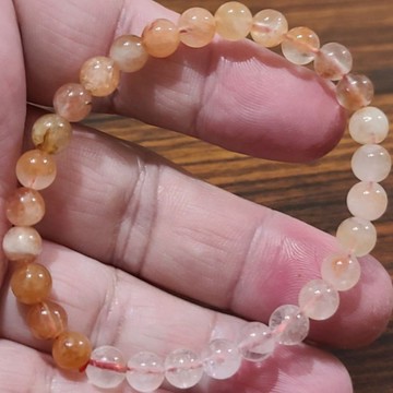 兔毛水晶 紅兔毛水晶 手鍊 手環 手珠 維納斯水晶 5mm 6mm 7mm 天然❤水晶玉石特賣#C471