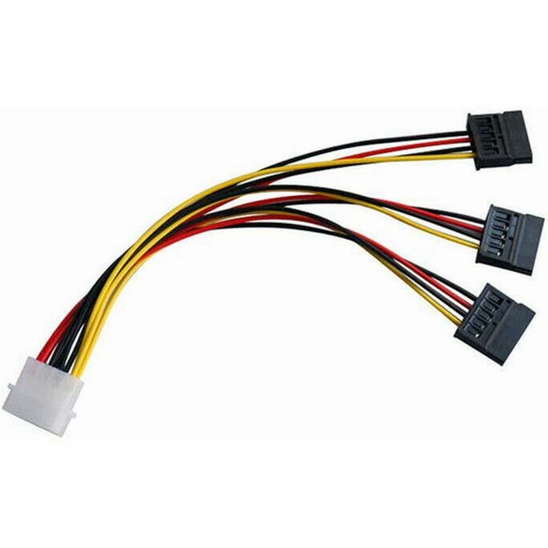 4ピンideから3 Sata電源ケーブルスプリッター延長ケーブルコネクタ 通販 Lineポイント最大0 5 Get Lineショッピング