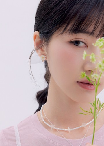 綻放花兒・耳夾