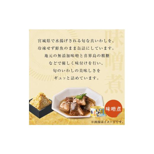 ふるさと納税 宮城県 石巻市 いわし缶詰3種(醤油味付、味噌煮、水煮)食べ比べ24缶セット