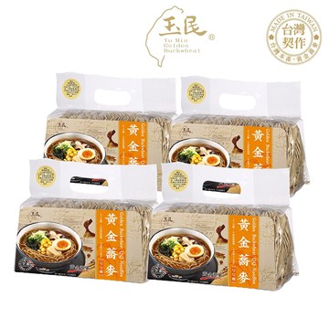 【千歲本舖】玉民黃金蕎麥 QQ麵  4包組