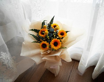 滿額免運畢業花束向日葵花束太陽花花束閃亮花束畢業季不凋花束