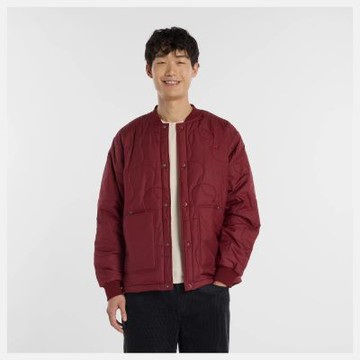 NEW BALANCE NB 外套 男 羽絨外套 防潑水 新年 CNY 美規 紅 MJ6176OXMCR