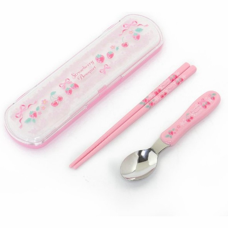 コンビセット 箸 スプーン セット 野いちご リボン柄 お箸セット 日本製 ランチ お弁当用 おはし 箸 スプーン ランチグッズ 子供用 キッズ 女の子 通販 Lineポイント最大0 5 Get Lineショッピング