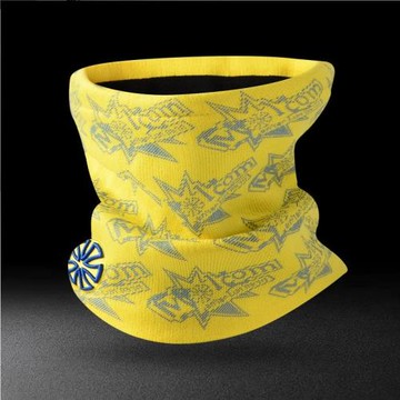 屲牌【wa】多用途0043S 星印花抓絨滑雪跑步脖套保暖護臉針織冷帽