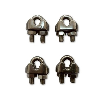 304不鏽鋼日式鋼索夾3mm 4入