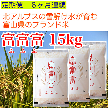 富山米「富富富」15kg（白米5kg×3袋）