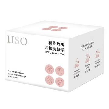 IISO 機能玫瑰四物美妍茶  9.5g  12包  1盒
