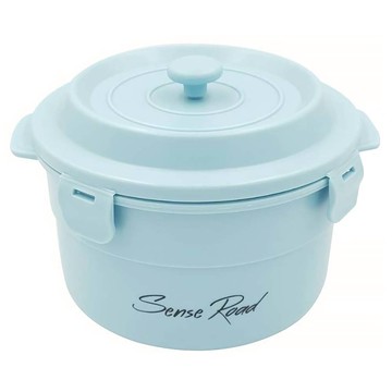 SL 三榮塑膠 陶瓷內膽造型便當盒 R-3100  淺綠色  1個