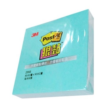 3M 狠黏利貼 255S 2x2-湖水綠