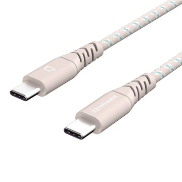 【HIPPORIZZ】60W C to C 雙色編織線｜1.5M USB PD快充線 240W