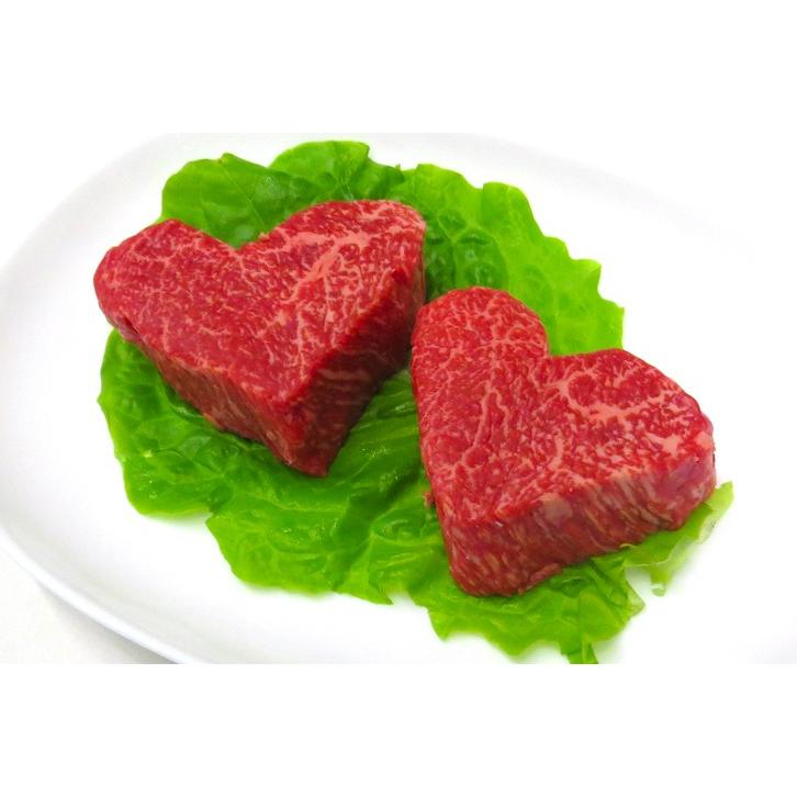 和牛 ハートカット モモステーキ 2枚 200g ギフトに最適 バレンタイン 牛肉 ステーキ