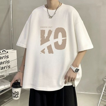 🔥熱銷免運 M-8XL 男短袖 短T 日係 男生t恤 寬鬆大碼 痞帥 間單t恤 韓版 潮牌t恤 寬鬆 寬鬆t恤 潮牌