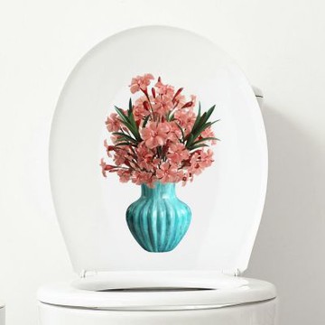 【MR.ZAKKA】創意萬用裝飾貼紙-植物主題 繽紛彩繪花瓶盆花 D款 居家布置 DIY可移式壁貼 無痕壁貼 牆貼