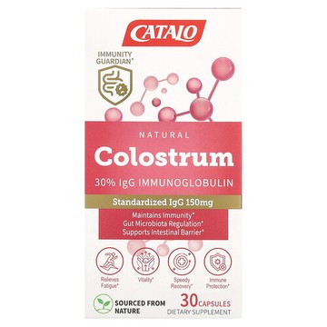 CATALO, 天然初乳 30% IGG 免疫球蛋白，500 毫克，30 粒膠囊