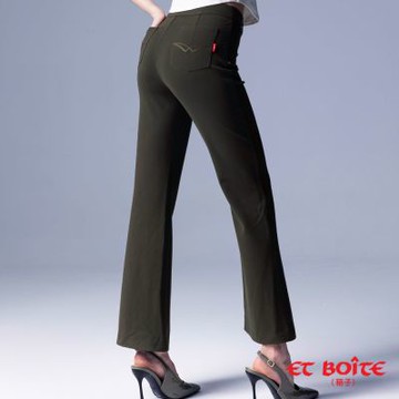 ETBOITE 箱子 BLUE WAY – 超彈力完美修身靴型褲(墨綠)