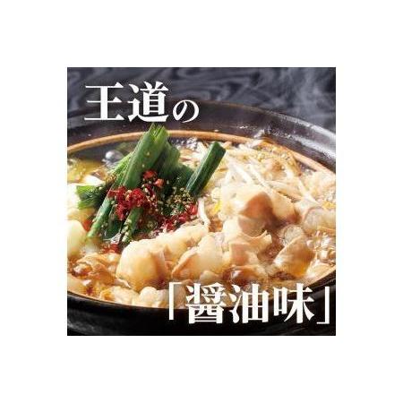 ふるさと納税 特製博多もつ鍋　２種味比べセット　醤油味／ごま味噌坦々味（各２〜３人前） 福岡県福岡市