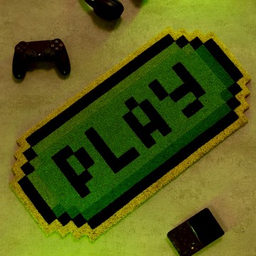 西班牙 FISURA 手工製 椰子纖維造型門墊 遊戲玩家