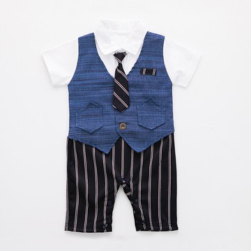 George系列背心領帶短袖連身衣