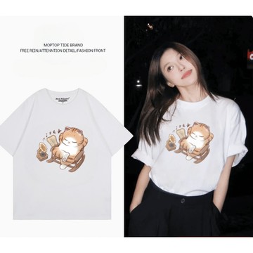 【只賣純棉】T恤 短袖T恤女  夏季純棉T shirt 短T  透氣 親膚  oversize寬鬆版型 大尺碼上衣 ZD