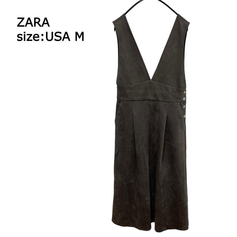 ザラ ZARA オーバーオール M ZARA (ザラ) オールインワン・サロペット
