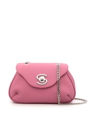 SHIATZY CHEN - leather mini chain bag - women - Calf Leather - One Size - Pink