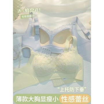 大胸顯小胸內衣女調整型全罩杯薄款文胸性感聚攏收副乳防下垂胸罩