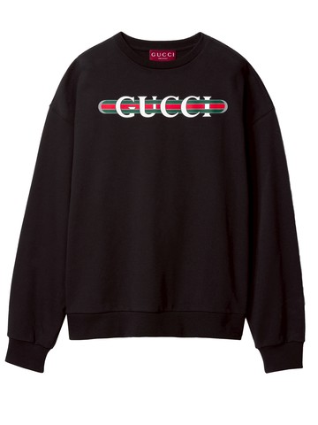 Felpa con logo gucci-S