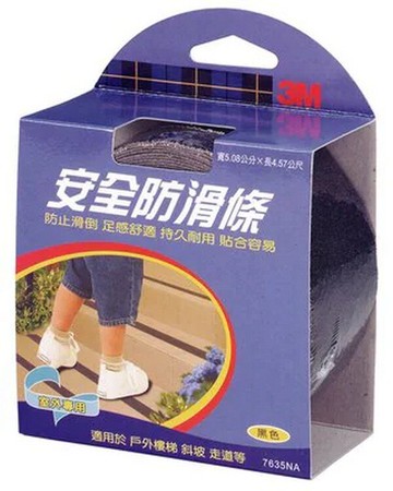 【文具通】3M 安全 防滑條 地板 室外專用 7635 黑色 5.08 cm x 4.57 m F5010335【APP滿額下單10%點數(單一帳號最高5000點)】1/31止