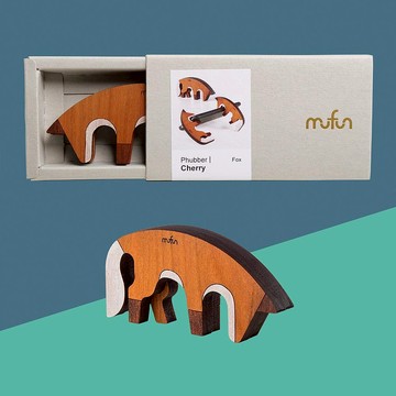 Phubber 低頭族【狐狸】櫻桃實木手機架 / 磁鐵 / memo相片夾