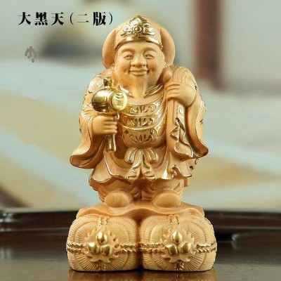 桧木蓮華台釈迦 1.8寸 36-1 仏像 木彫り フィギュア オブジェ