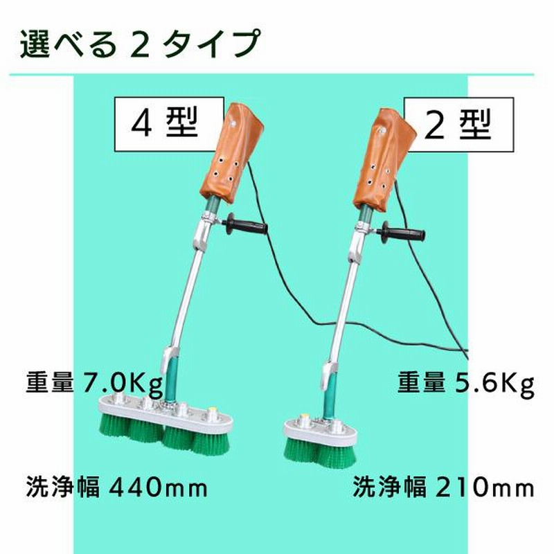 電動デッキブラシ 蔵王産業 2型 edbrush-2 回転ブラシ お風呂 電動デッキブラシ 蔵王産業 2型 edbrush-2 回転ブラシ お風呂