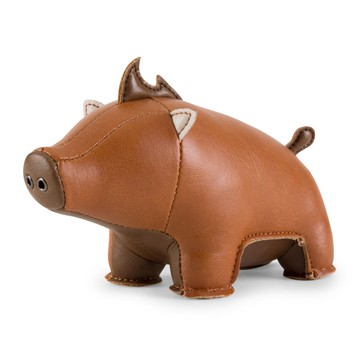 【紙鎮】山豬 Boar 皮革設計擺飾 | 入厝禮物 諸事大吉 生肖禮