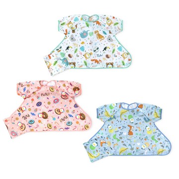 puku 藍色企鵝 短袖防漏魔吸圍兜(附收納袋)-3色可選(偏遠地區不配送) 悅兒園婦幼生活館