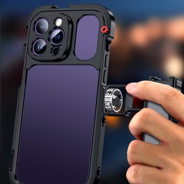 iPhone15Pro Max手機兔籠拓展鏡頭濾鏡快拆手柄橫豎拍兔籠手機架