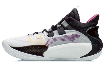 LI-NING SONIC 9 SHOES WHITE BLACK RED