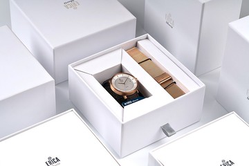 工藝匠心 環保之芯ERICA LIBERT太陽能鳳梨皮帶腕錶-套組復古棕