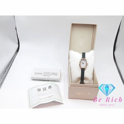 美品 アニエスベー agnes b. ソーラー レディース 腕時計 V117