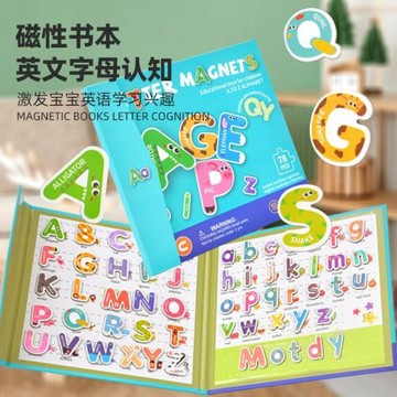 跨境兒童大本紙質磁性進階拼圖3到6歲幼兒園思維邏輯趣味游戲教具