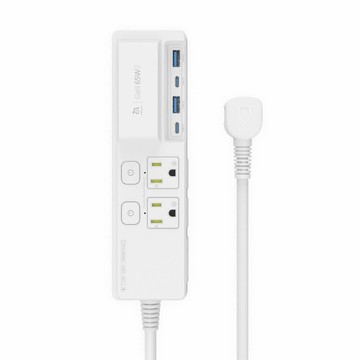 ADAM OMNIA G65 GaN 65W 智慧快充延長線 USB-A USB-C