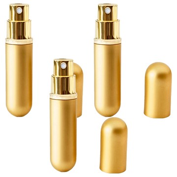 E.City多功能香水化妝水酒精分裝瓶 9x1.8x1.8cm 10ml  顏色隨機  3個