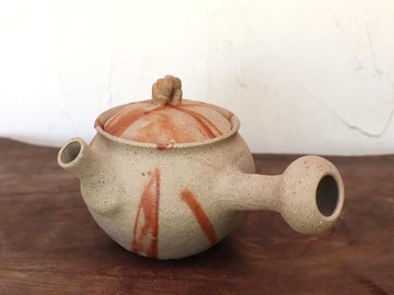 備前燒 急須・織部燒 k1-097