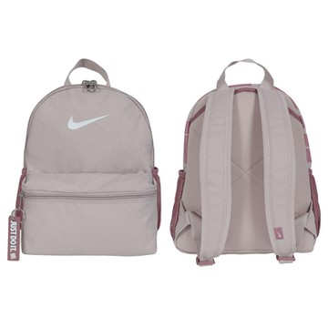 NIKE JUST DO IT 小型後背包-雙肩包 肩背包 旅行包 DR6091-019 淺藕紫粉白