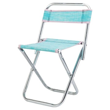 AHOYE 輕便有靠背折疊椅/露營椅/釣魚椅/摺疊凳子/板凳  顏色隨機  1個