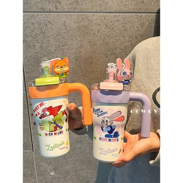 瘋狂動物城朱迪尼克保溫杯大容量高顏值水杯子情人節女生生日禮物