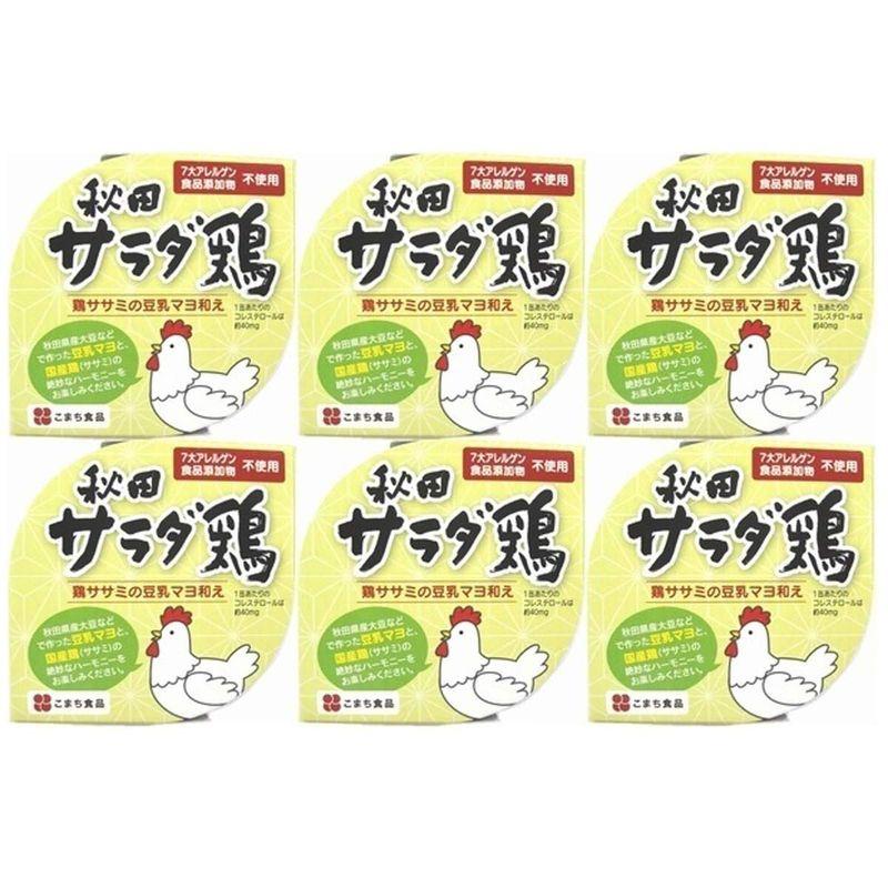 秋田サラダ鶏 缶詰タイプ〔80g×6〕