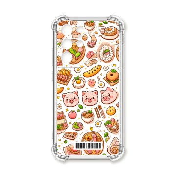 S系列(其他) 殼 TRON 三星 S21 Ultra 小豬與食物系列  載具 四角防摔殼 手機殼