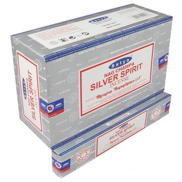 [綺異館] 印度香 賽巴巴 銀白精神- 招財招好運 15g Satya silver spirit 線香 另售印度皂