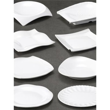 密胺盤子仿瓷飯店炒菜碟酒店餐廳創意個性不規則異形涼冷菜盤商用